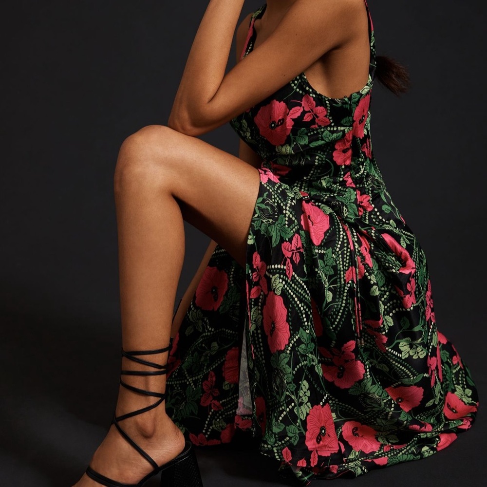 Anthropologie Maeve Ruched midi dress ๐ - Picture 2 of 6